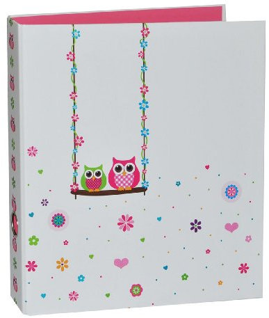 alles-meine.de GmbH Ringbuch/Sammelordner Eulen - für Dokumente A4 - Eule - Ordner Ringordner - Album für Erwachsene Mädchen Jungen Kinder Schulordner Büro Aktenordner