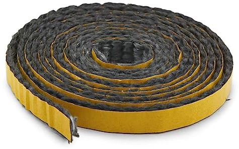 Kamindichtung selbstklebend 2m, ø 10x2mm Flach-Kordel Dichtband. Passend für verschiedene Haas+Sohn Kamin Modelle