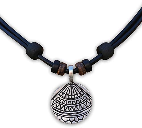 HANA LIMA Lederkette Halskette Mandala Herren Damen Surferkette Surferhalskette Surferschmuck