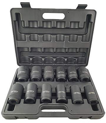 Jeu de 12 douilles pour clé à choc 3/4 24-41 mm