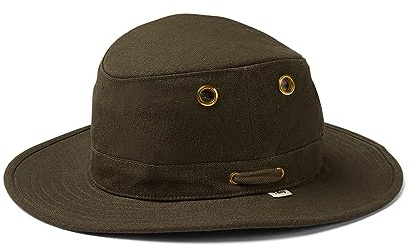 Tilley TH5 Hemp Hat, Green Olive, Size 7-1/8