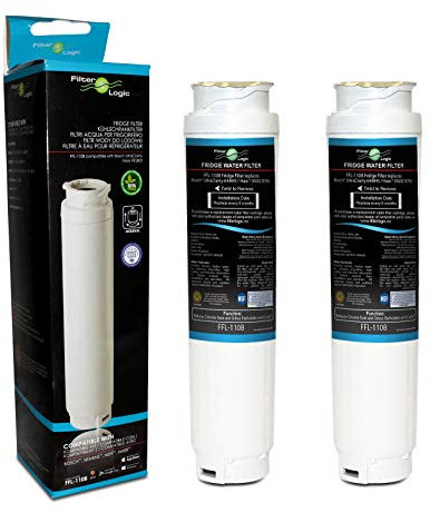 FilterLogic FFL-110B Fridge Water Filter Compatible with UltraClarity 00740560, 740560/644845 for BOSCH, SIEMENS, Neff, Gaggenau, Miele, HAIER 0060820860, RF-2800-13, SUPCO WF299 (2 Pack)