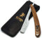 Kings Cutthroat - Rasoir droit pour homme - Rasoir droit pour homme - Pochette de voyage en cuir et sac en velours inclus - Kit de toilettage pour barbe - Sans lames