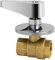 Kugelhahn 3/4 Zoll - Absperrventil Unterputz aus vernickeltem Messing mit PTFE-Dichtung - Absperrhahn für Unterputzinstallation - Wasserhahn Sicher für Trinkwasser