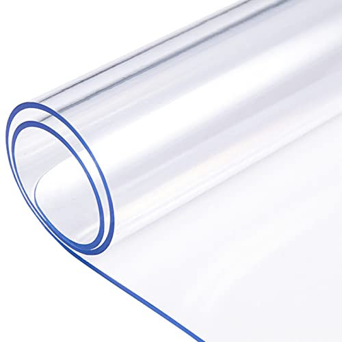 LinkGro 40.6x91.4 cm, transparenter Esstischschutz, rechteckige Kunststoff-Tischdecke neben Tischschutzmatte für Esszimmer, Tisch, Vinyl, transparent, schützend, wasserdicht, kratzfest