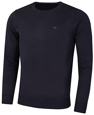 Calvin Klein Mens Crew Neck Sweater - Navy - XL