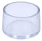 Flyshop Stuhlbeinkappen aus PVC, Kratzfest, rund, 30 mm (3,0 cm), transparent, 12 Stück