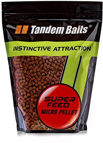 Tandem Baits Karpfen Futter Angelfutter Grundfutter Pellets Feeder SuperFeed Micro Pellet 6 mm 1 kg Tintenfisch Orange