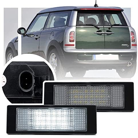 Rear LED License Number Plate Lights Compatible With Mini Coo.per R55 R55N Clubman 2D Coupe R60 Countryman R61 Paceman Led Tail Tag Registration Lamps