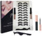 TFHAllOSTYLE Lot de 10 paires de faux cils magnétiques 3D, avec 2 tubes d'eyeliner magnétique et pince à épiler, cils russes à bande naturelle effet 3D