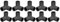 10PCS Raccordi per Tubi a 3 Vie Raccordo a T in Plastica PVC Raccordo Angolare a Gomito da 90 Gradi 25mm 1in Diametro Interno per Tubi Dell'acqua Giunti per Tubi per Serra(Nero)