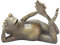 JISADER Liegende Yoga Frosch Statue Meditationsfigur für Gartendekoration