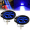 Ygmylandbb Led Forklift Light, 20W LED Forklift Lights 12V-80V Warning Work Lights Spotlight for Fork Truck Security Warehouse Indicator, Oval Blue 2Pcs