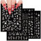 COLOFALLA 11 Blatt Weihnachten Nagelsticker Selbstklebend Nagelaufkleber Schneeflocken Rentier DIY Nagel Kunst Deko Nail Art Aufkleber Sticker Accessoires für Weihachten Winter (Weiß)