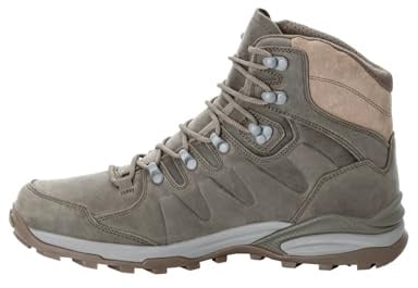 Jack Wolfskin Men's Refugio Prime Texapore Mid M Hiking Shoes, Cold Coffee, 7.5 UK