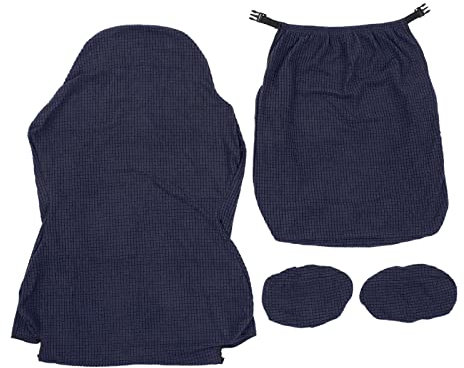 Anti Dirty Gaming Chair Cover, Stretch Computer Chair Slipcover with Arm Covers Fleece Office Chair Slipcover Rotating Armchair Covers(navy blue)