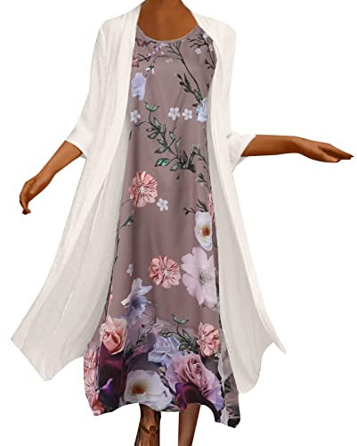 Damen Kleid Zweiteiler Mit Jacke Kleid Hochzeit gäste Kleider Hochzeit Schöne Brautmutterkleider Elegant Frauen Hochzeitskleid Zweiteiler Festliche Kleid Abendkleider Ballkleid Damenkostüme