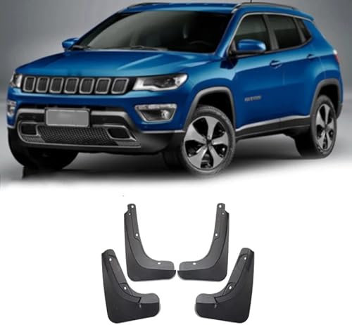 JITONA 4 Pezzi Auto parafanghi paraspruzzi per Jeep Compass 2006-2023, Impermeabile e Resistente Parafango Parabordi Copertura,2017-2023