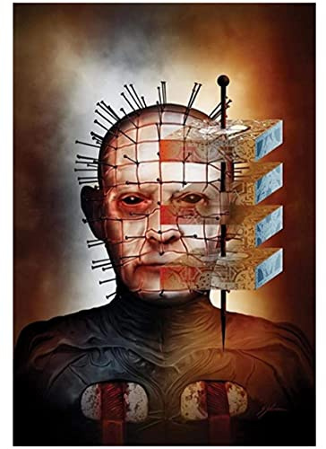 ALKOY Puzzle 1000 Teile Hellraiser Horrorfilm Poster Holz Spielzeug Für Erwachsene Dekompressionsspiel Py61Na