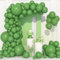 106 pcs Ballons Verts Sauge Rétro Ballon en Latex 5 10 12 18 pouces Kit de Guirlande Ballon Vert Avocat avec Ruban pour Femmes Filles Fête d'Anniversaire Baptême Douche Bébé Baby Shower Décorations