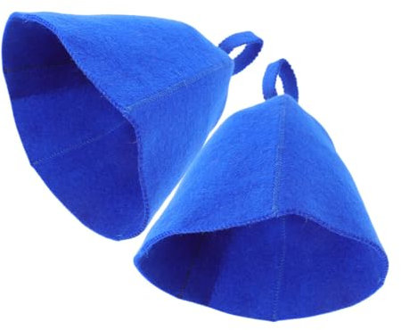 Baluue Dickes Wollbadehut-Set Saunahut Für Männer Und Frauen Saugfähige Saunakappe Natürliches Wollhaar