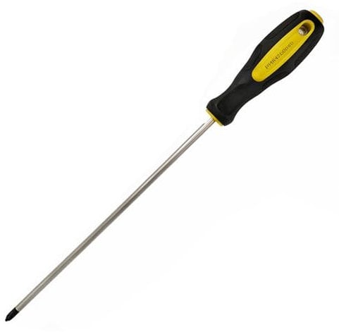 Joyan Cacciavite Lungo Magnetico CR-V, Impugnatura Ergonomica Antiscivolo, Punta Nera Magnetica, Acciaio al Cromo Vanadio, 6*250MM