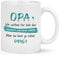 Livole Opa Geschenk Weihnachten - Opa Wir wollten für Dich das perfekte Geschenk finden - Geschenke für Opa, Großvater Vatertag, Oma und Opa Tasse Lustig, 11oz 325ml Keramik Kaffee Tasse, Kaffeebecher