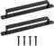 2 Pcs Black Door Handles, Pull Push Door Handles, Sliding Door Handles, Cast Iron Door Pull Handles for Indoor Outdoor Kitchen Cupboard Cabinet Garage Barn Shed Gate Door Handles(286mm/11 inch)
