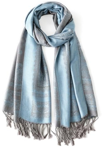 vimate Paisley Pashmina Shawl Wrap Scarf Soft Silky Jacquard Pashminas Wrap for Evening DressTravel Shawl