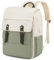LOVEVOOK Rucksack Damen Grün, Laptop Schulrucksack Wasserdicht, Daypacks Arbeitstasche, Schultasche Reiserucksack 15,6 Zoll mit USB-Ladeanschluss für Uni Reise Büro, Beige Grün