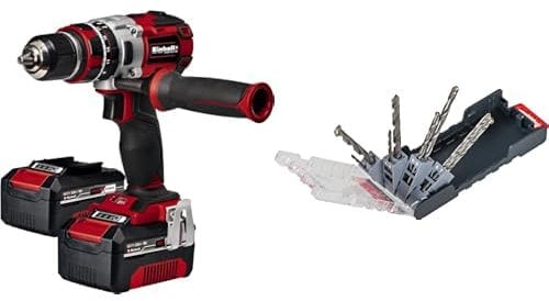 Einhell Amoladora angular TC-AG 125 (850W, 12.000 1/min de velocidad, disco de 125mm-ø, protector de disco, bloqueo de husillo, cabezal de engranaje plano de aluminio)+ Caja de discos de 125mm