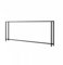 FQQPMS Radiator Cover,Bilayer Console Table,Hall Table,Side Table,Living Room Sofa Table,Behind The Bed Double Shelf (Color : Black, Size : 160x15x102cm)