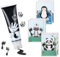 TOGOU2S Farbe Baby Fußabdruck mit Schwammkopf 75ml 6 Karten A4 Handabdruck Baby Pfotenabdruck set Hund Fingerfarben Kinder Ungiftig Babysichere Farbe Stempel Säurefreie Leicht Abwaschbar