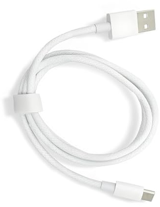 Nevoluxer USB to USB C Cable Woven - 1M Charging Cable for iPhone 15/16 Pro Max, Compatible with CarPlay, for AirPods 4, and for iPad - Durable Fast Charge Power Cord for Car Home Use