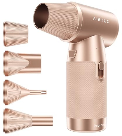 IT Dusters AirTec Ultra Electric Air Duster Blower for PC, Laptop, Console, Electronics and Home Cleaning, Environmental Alternative to Spray air can Duster Keyboard Cleaner (Type 8 - Rosie)