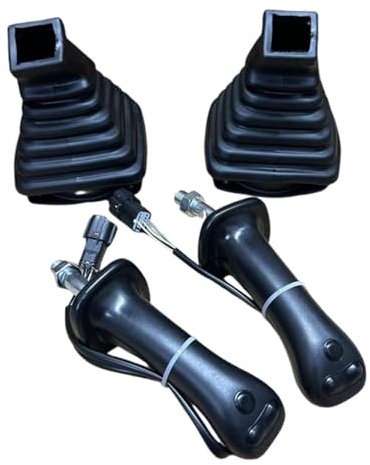 Harilla 2 Pieces Excavator Joystick Handle Excavator Handle Easy Installation Component Maintenance Replaces with Sleeve