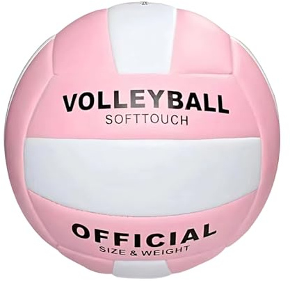 Generisch Volleyball Rosa Safe Sport Gear, Soft Touch Beach Volleyball, Softy Volleyball Pink, Superweicher, Leicht und Sicher, Indoor und Outdoor Spiel, Realistisches Gefühl und Sprung