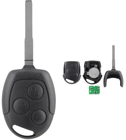For Ford Fiesta MK6 MK7 Focus MK2 Transit Courier Remote Key Fob | 433MHZ 3 Buttons For Ford Fusion Flip Key Fob Replacement Transit Connect Key with ID63 Chip HU101blade