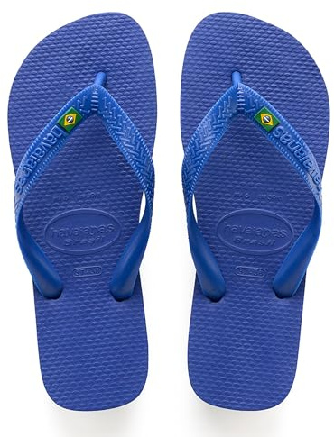 Havaianas Brasil Unisex Adults FlipFlop Marine Blue 6.5/7 UK