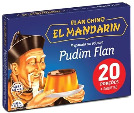 El Mandarin, Flan Caramel, 20 Portions, 4 Sachets