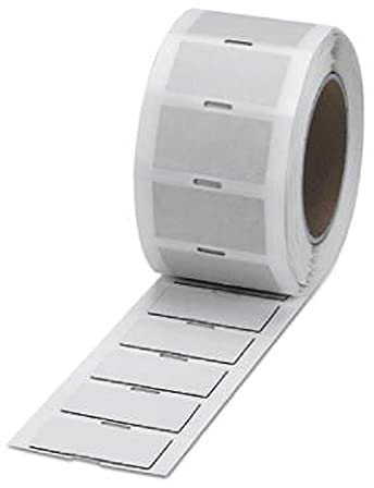 PHOENIX CONTACT EMLP (60X30)R Kunststoffschild, 60mm x 30mm Schriftfeldgröße, 250 Einzelschilder, Weiß