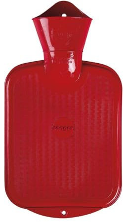 Gummi-Wärmflasche 0,8 l rot