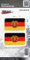 BIKE-label 300632 Aufkleber 3D Länder-Flaggen DDR 2 Stck je 65 x 40 mm