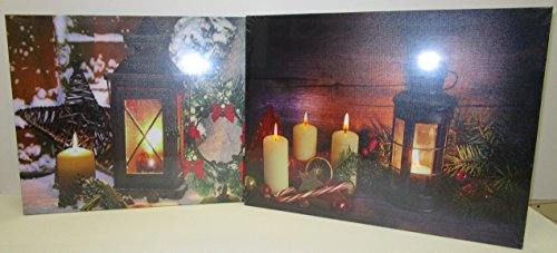 My Home 2er Set LED-Bilder Weihnachten