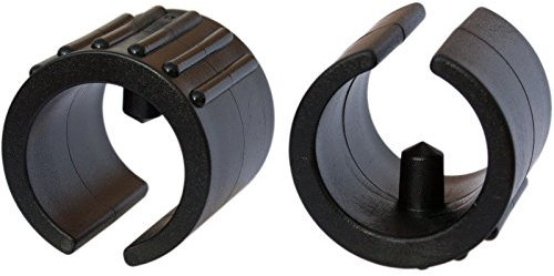 Dekaform Klemmgleiter Z209 Kunststoffgleiter - Stuhlgleiter für runde Rohre Freischwinger Möbelgleiter Gartenstuhl Gleiter zum Klipsen mit Zapfen* schwarz (24-26-7,5, Schwarz)