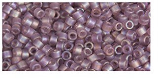 Rayher 14763308 Delica-Rocailles, 1,6 mm, flieder, 8 g