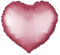 Kopper-24 Folienballon Herz 45 cm Luftballon Hochzeit Helium Ballon 18 Zoll Heliumballon Heart Love Valentinstag Herzballon XL Geburtsatag Party Deko Dekoration bunt JGA Folie Sterne (Rosa (matt))