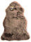 Reissner Lammfelle Schaffell Finn Naturform hoch-/langfloriger Teppich Couchauflage Bettvorleger (95cm auf der Lederseite entspricht ca. 115cm diagonal Fellseite) Taupe 95cm
