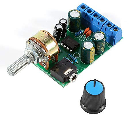 Placa amplificador, Fydun DC1.8-12V TDA2822M Placa Amplificadora o Amplificador 2 canales Estéreo 3.5mm AUX Tarjeta amplificador o sonido y amplio rango voltaje