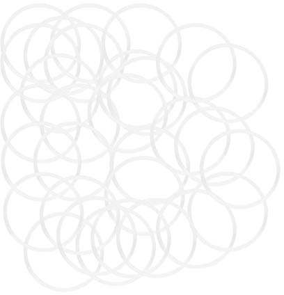 sourcing map Silicone Joints Toriques 32mm OD 29mm ID 1.5mm Largeur VMQ Joint Étanchéité pour Compresseur Valves Tuyau Réparation Blanc Paquet de 30